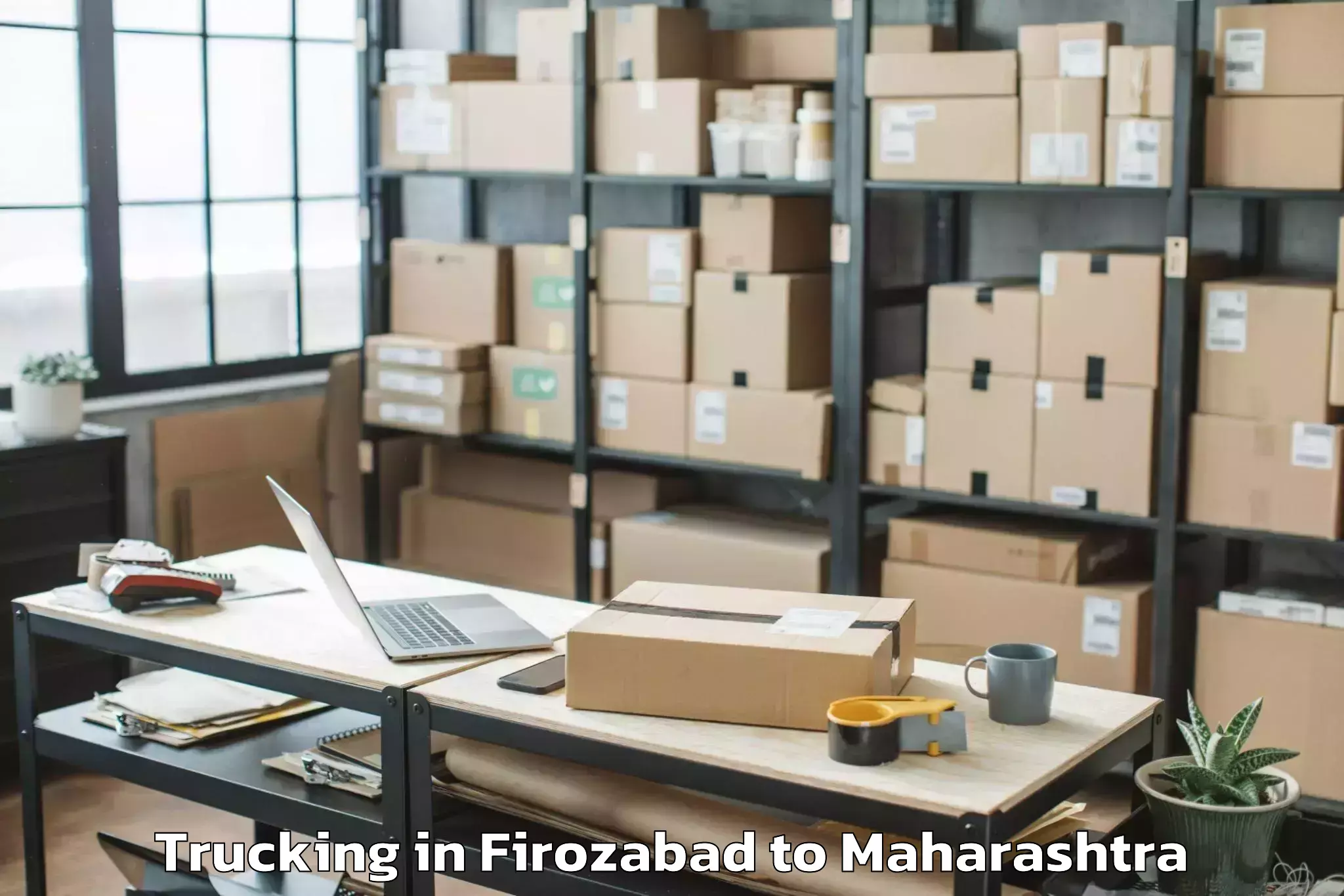 Expert Firozabad to Airoli Trucking